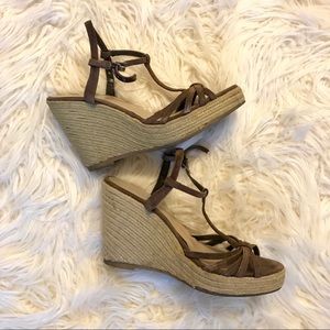 Colin Stuart espadrille wedge shoes